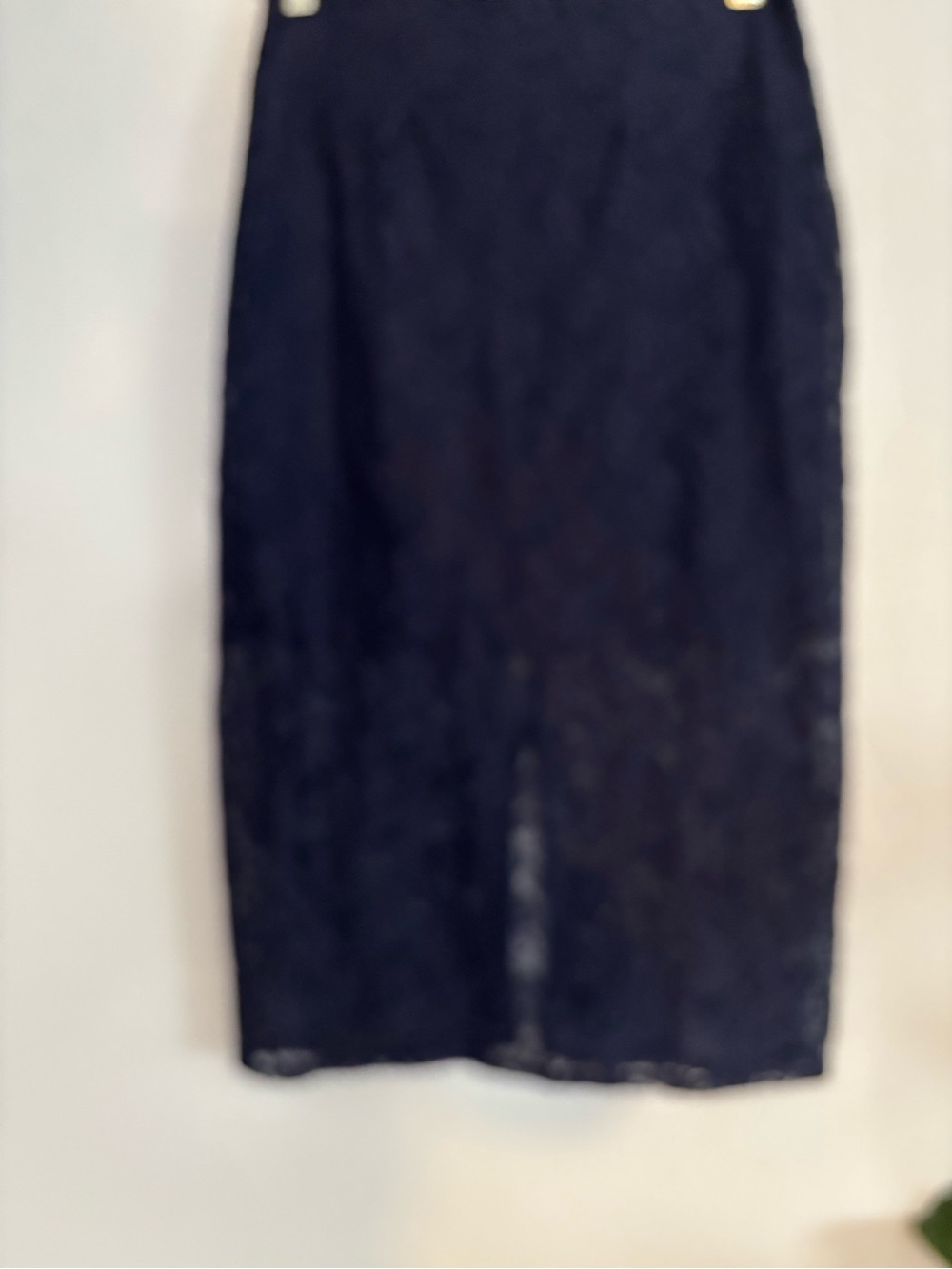 BCBGeneration Navy Lace Midi Skirt